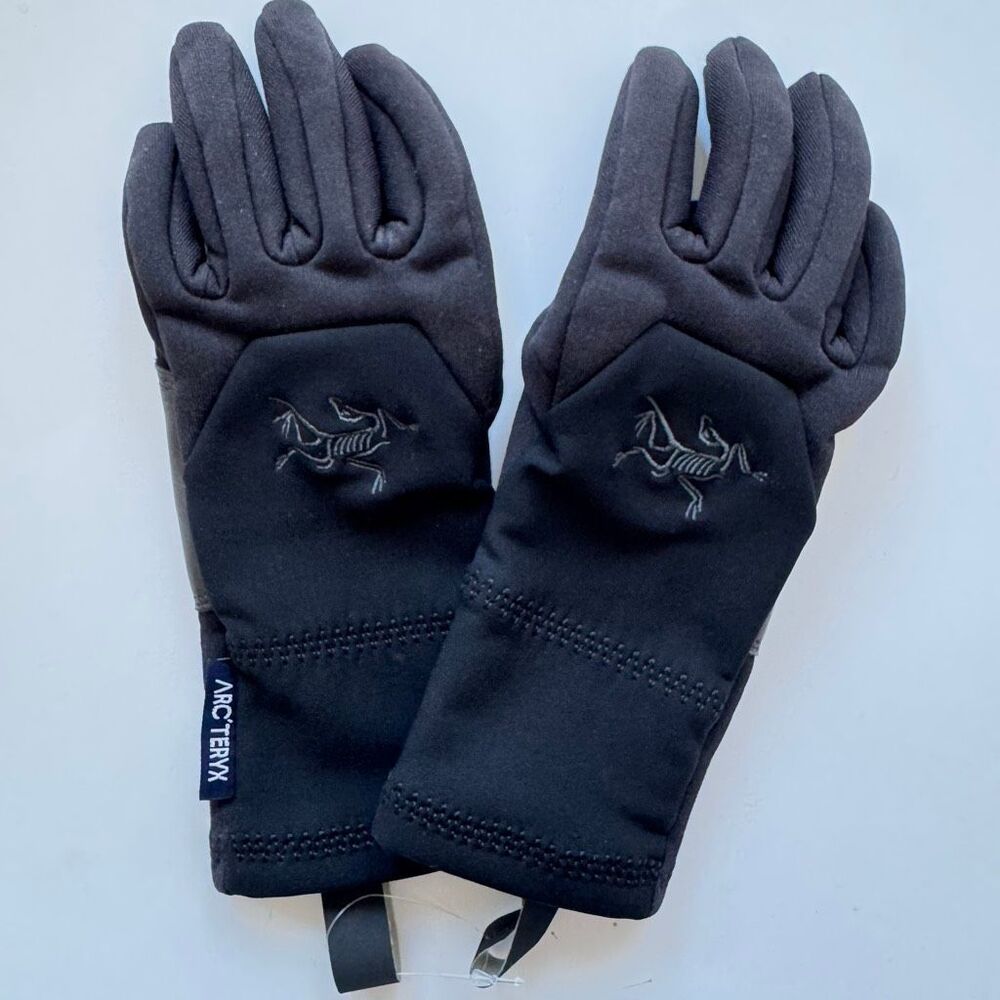 Arc’teryx Arcteryx Venta AR Gloves Black Womens XS Windstopper Leather Palm